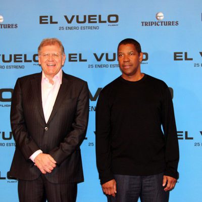 Robert Zemeckis y Denzel Washington presentan 'El vuelo' en Madrid