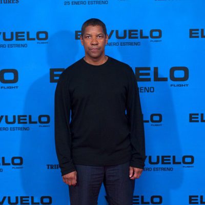 Denzel Washington en la presentación de 'El vuelo' en Madrid