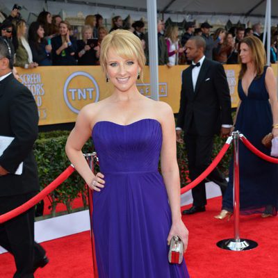 Melissa Rauch en la alfombra roja de los Screen Actors Guild Awards 2013