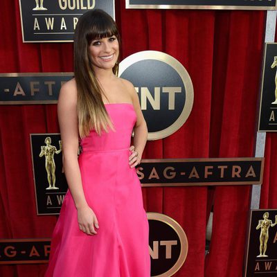 Lea Michele en la alfombra roja de los Screen Actors Guild Awards 2013