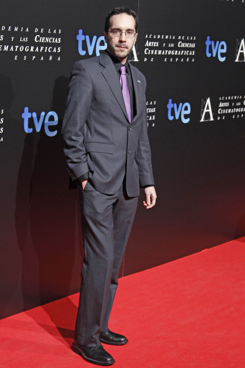 Enrique Gato en la cena de los nominados a los Goya 2013