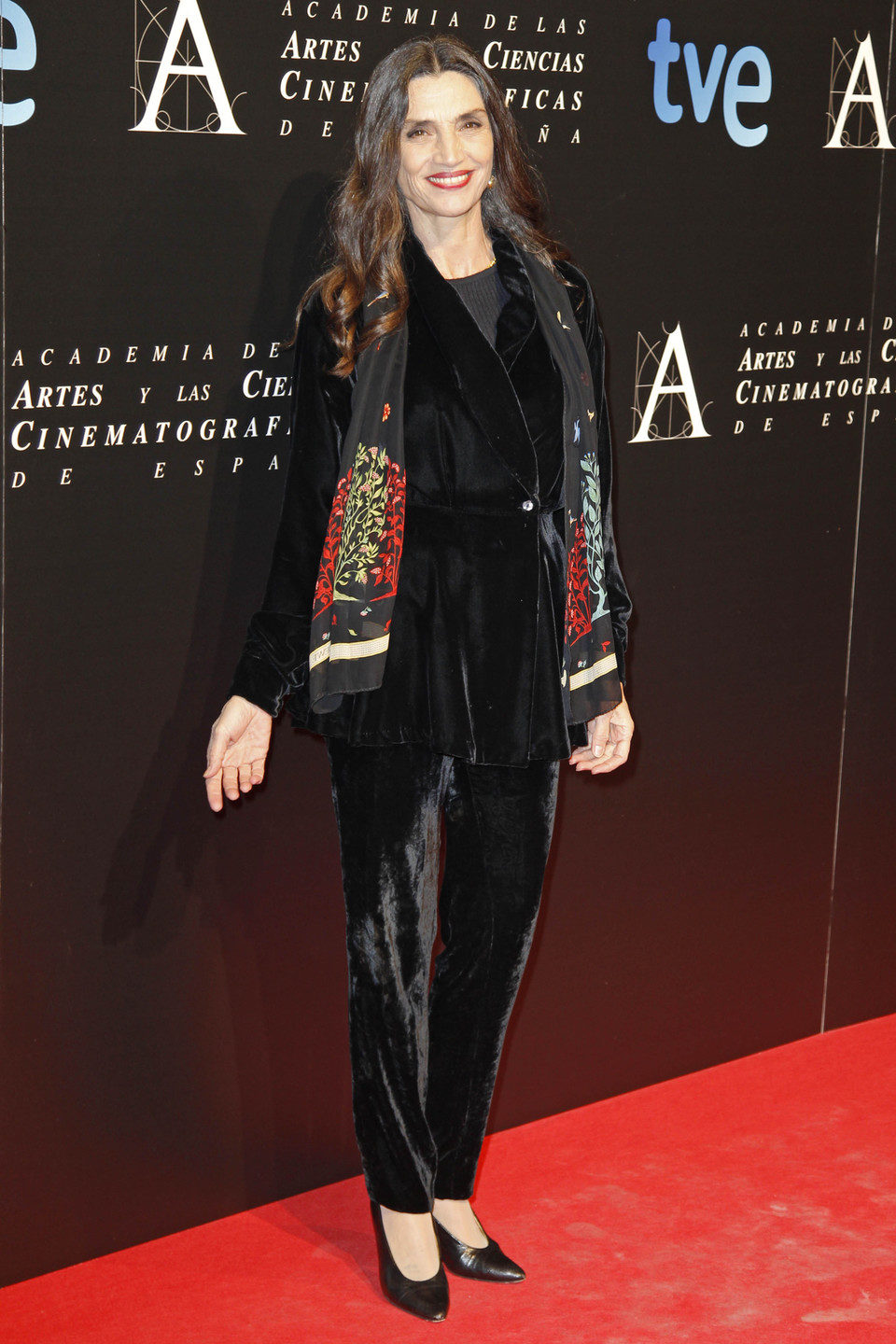 Ángela Molina en la cena de los nominados a los Goya 2013