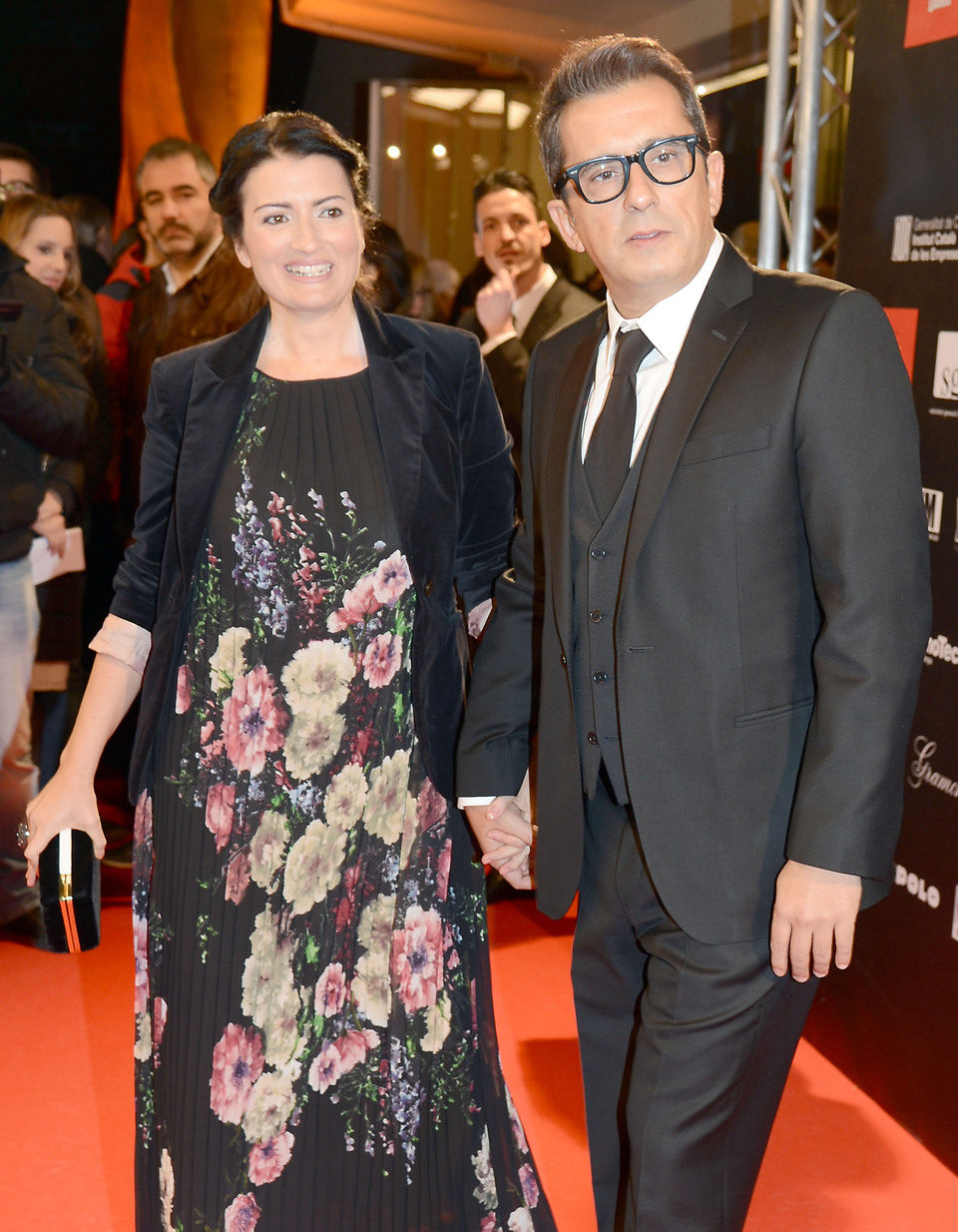 Silvia Abril y Andreu Buenafuente en la alfombra roja de los Premios Gaudí 2013