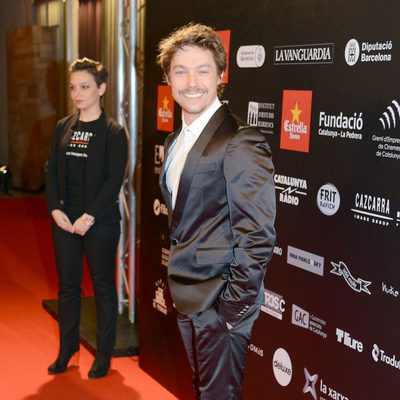 Jan Cornet en la alfombra roja de los Premios Gaudí 2013