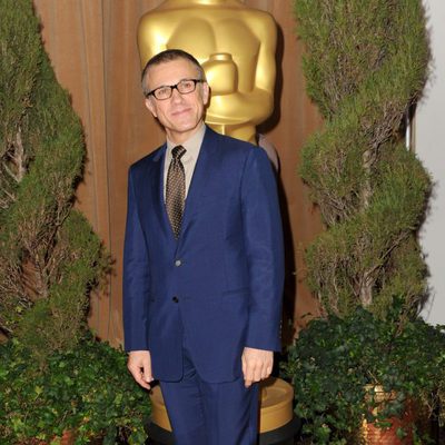 Christoph Waltz en el almuerzo de los nominados a los Oscar 2013