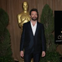 Hugh Jackman en el almuerzo de los nominados a los Oscar 2013