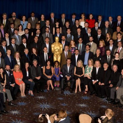 Foto de familia en el almuerzo de los nominados a los Oscar 2013