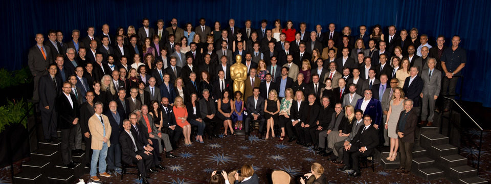 Foto de familia en el almuerzo de los nominados a los Oscar 2013