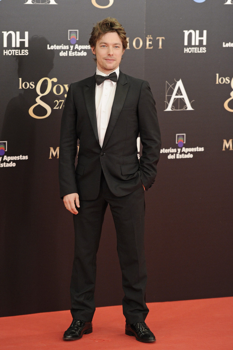 Jan Cornet en los Premios Goya 2013