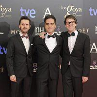 Julián López, Ernesto Sevilla y Joaquín Reyes en los Goya 2013