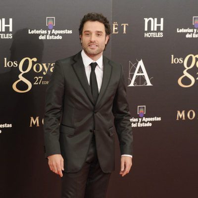 Daniel Guzmán en la alfombra roja de los Goya 2013