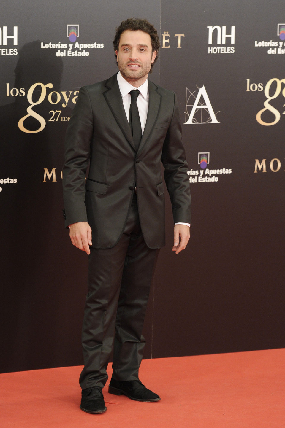 Daniel Guzmán en la alfombra roja de los Goya 2013