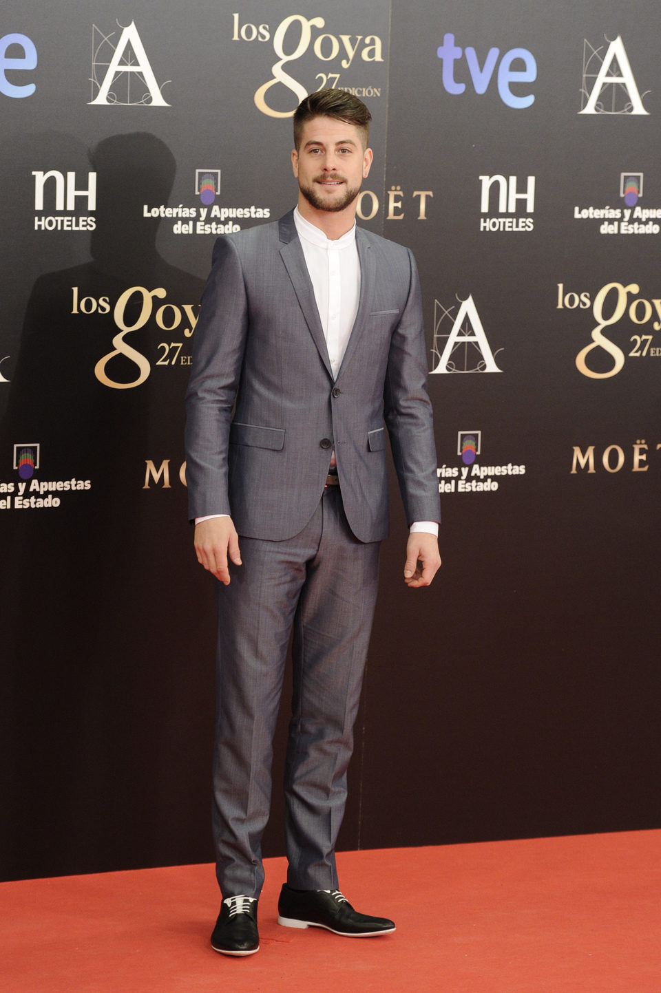 Luis Fernández en la alfombra roja de los Goya 2013