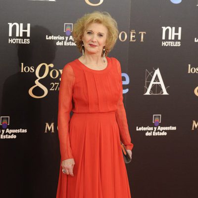 Marisa Paredes en la alfombra roja de los Goya 2013