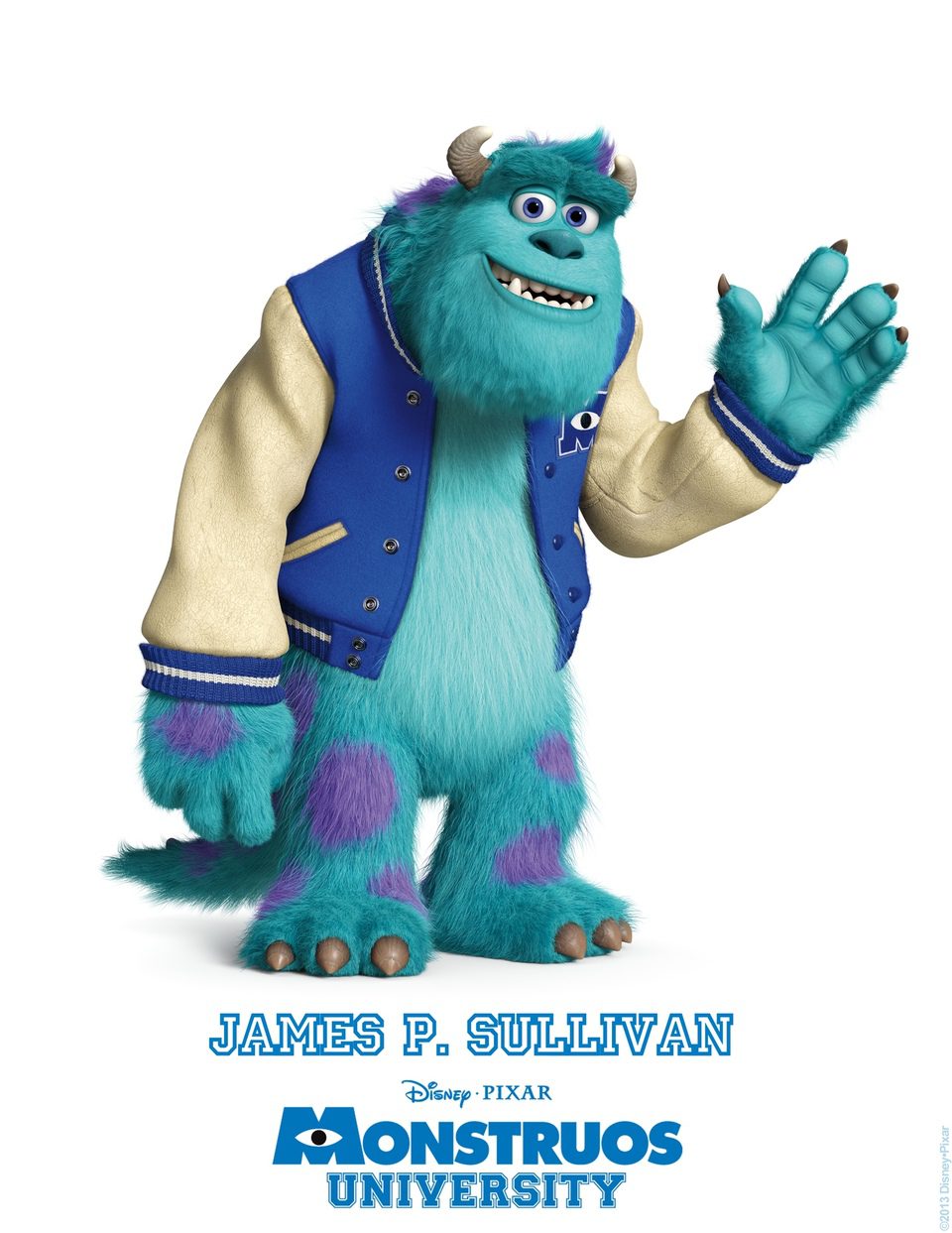 Póster de Sulley para 'Monstruos University'