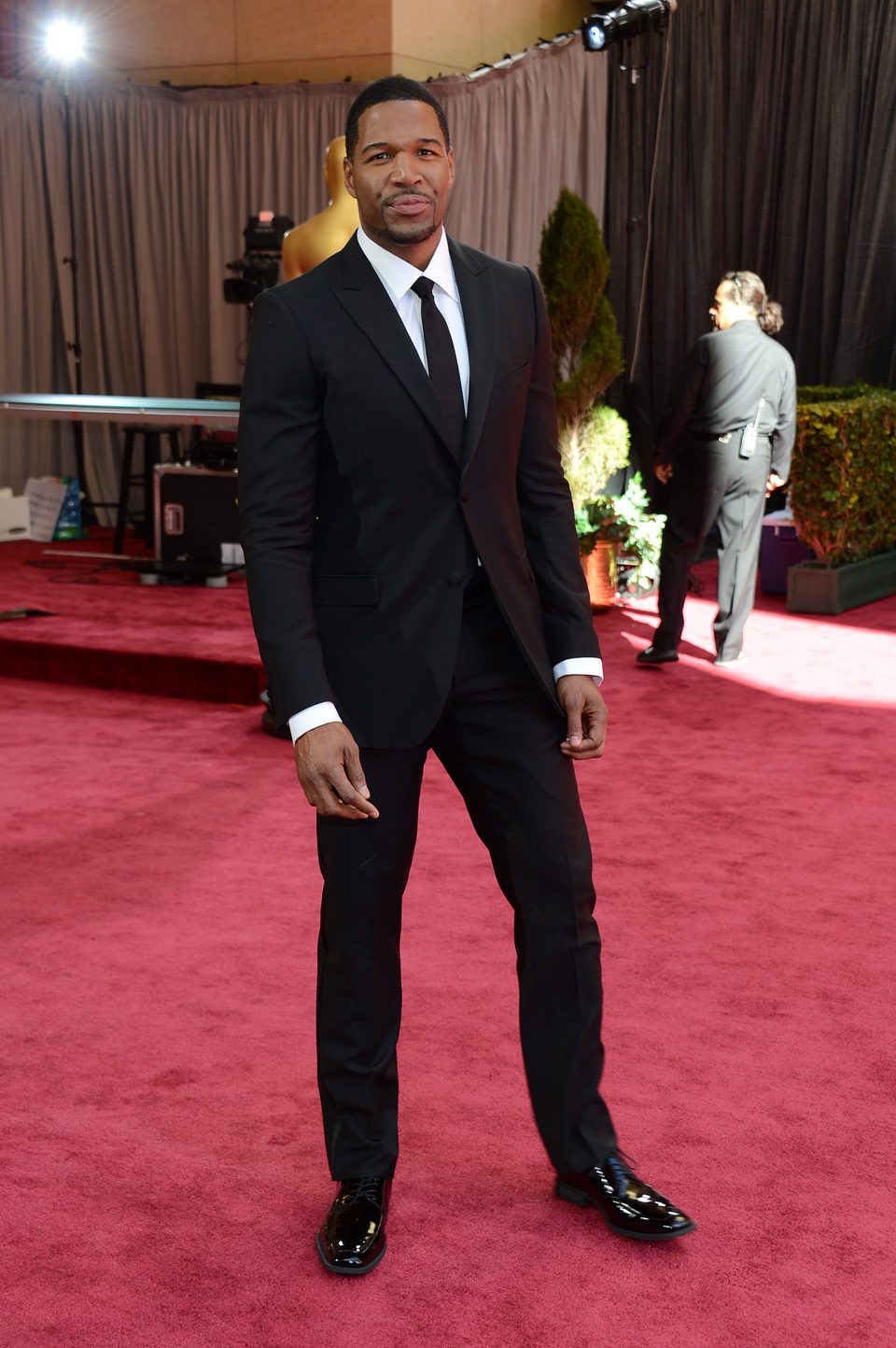 Michael Straham en la alfombra roja de los Oscar 2013