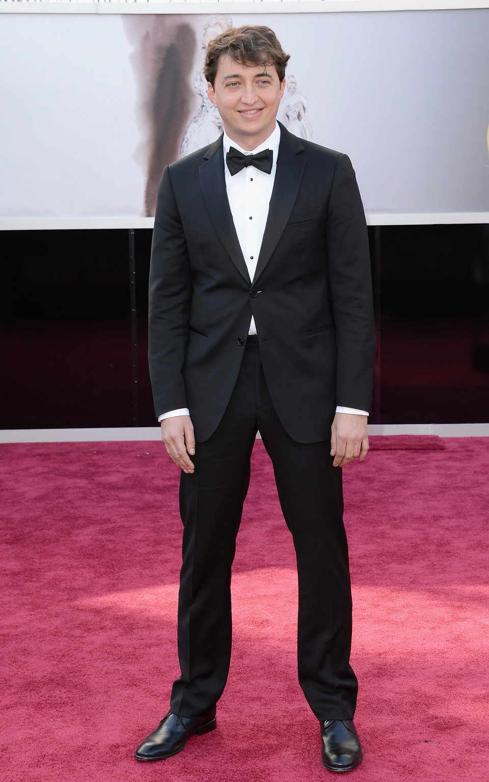 Benh Zeitlin en la alfombra roja de los Oscar 2013