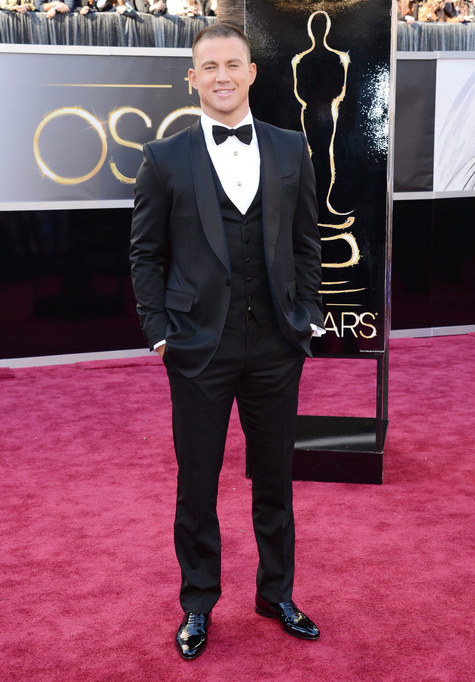 Channing Tatum en la alfombra roja de los Oscar 2013