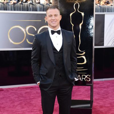 Channing Tatum en la alfombra roja de los Oscar 2013