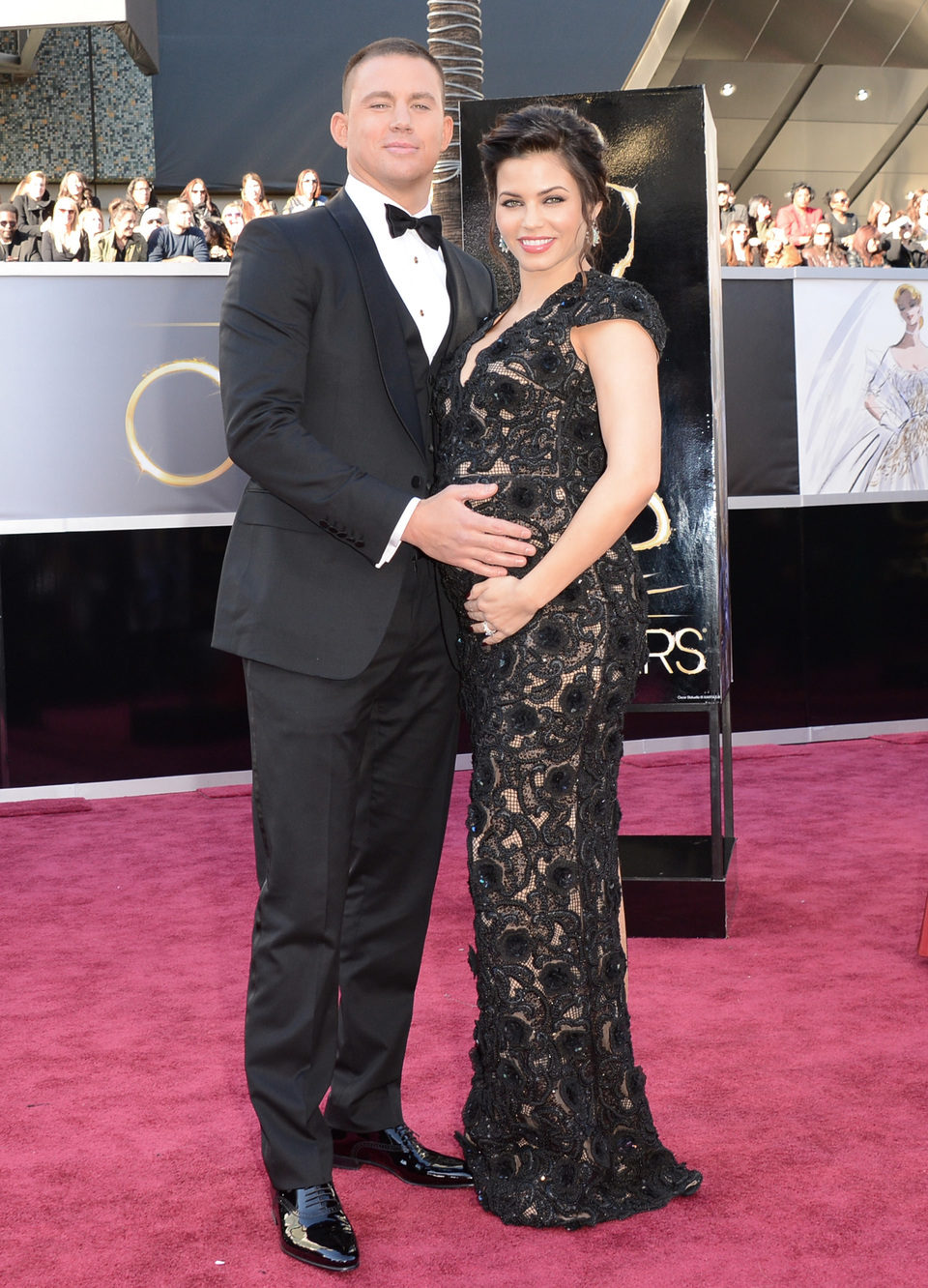 Channing Tatum y su mujer Jenna Dewan en los Oscar 2013