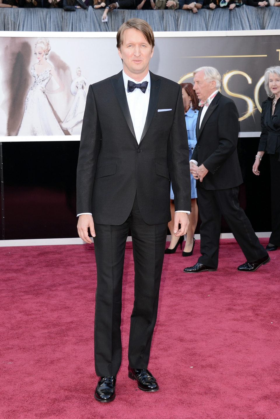 Tom Hooper en la alfombra roja de los Oscar 2013