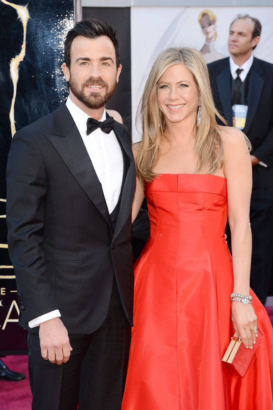 Justin Theroux y Jennifer Aniston en los Oscar 2013