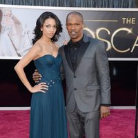 Jamie Foxx y su hija Corinne Bishop en los Oscar 2013