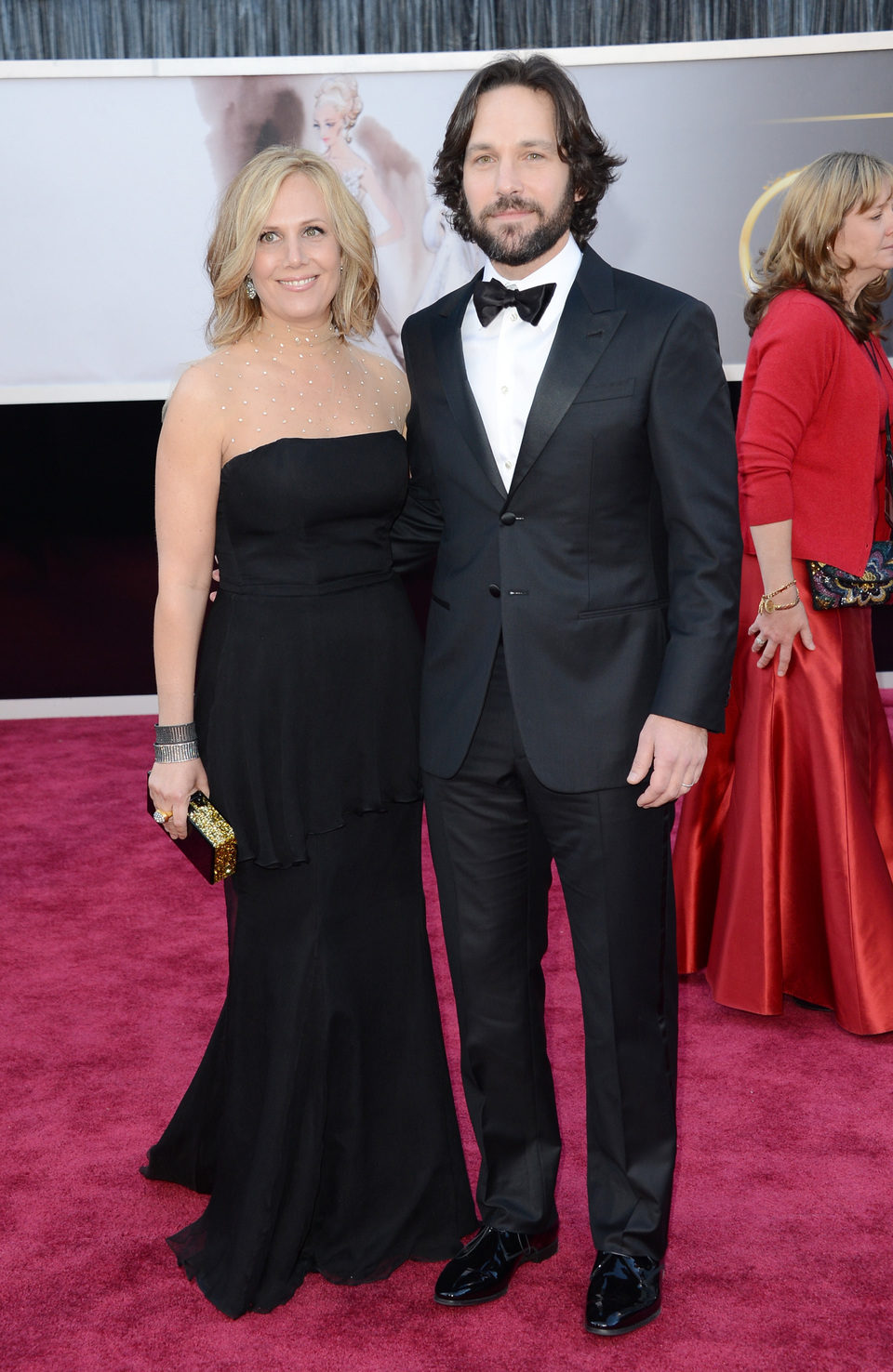 Paul Rudd y Julie Yaeger en los Oscar 2013