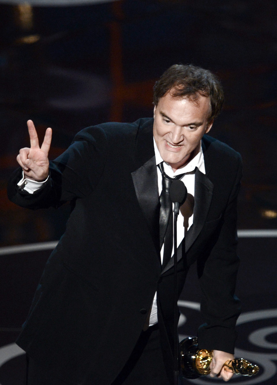 Quentin Tarantino recoge el Oscar a Mejor Guión Original por 'Django desencadenado'