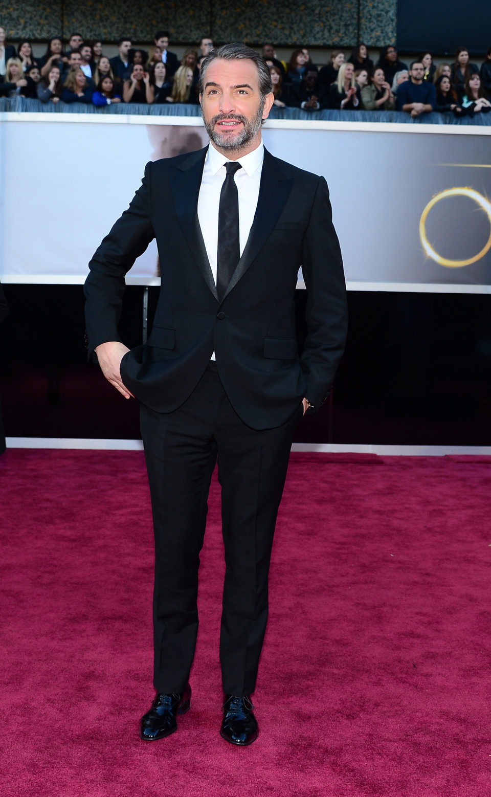 Jean Dujardin en la alfombra roja de los Oscar 2013