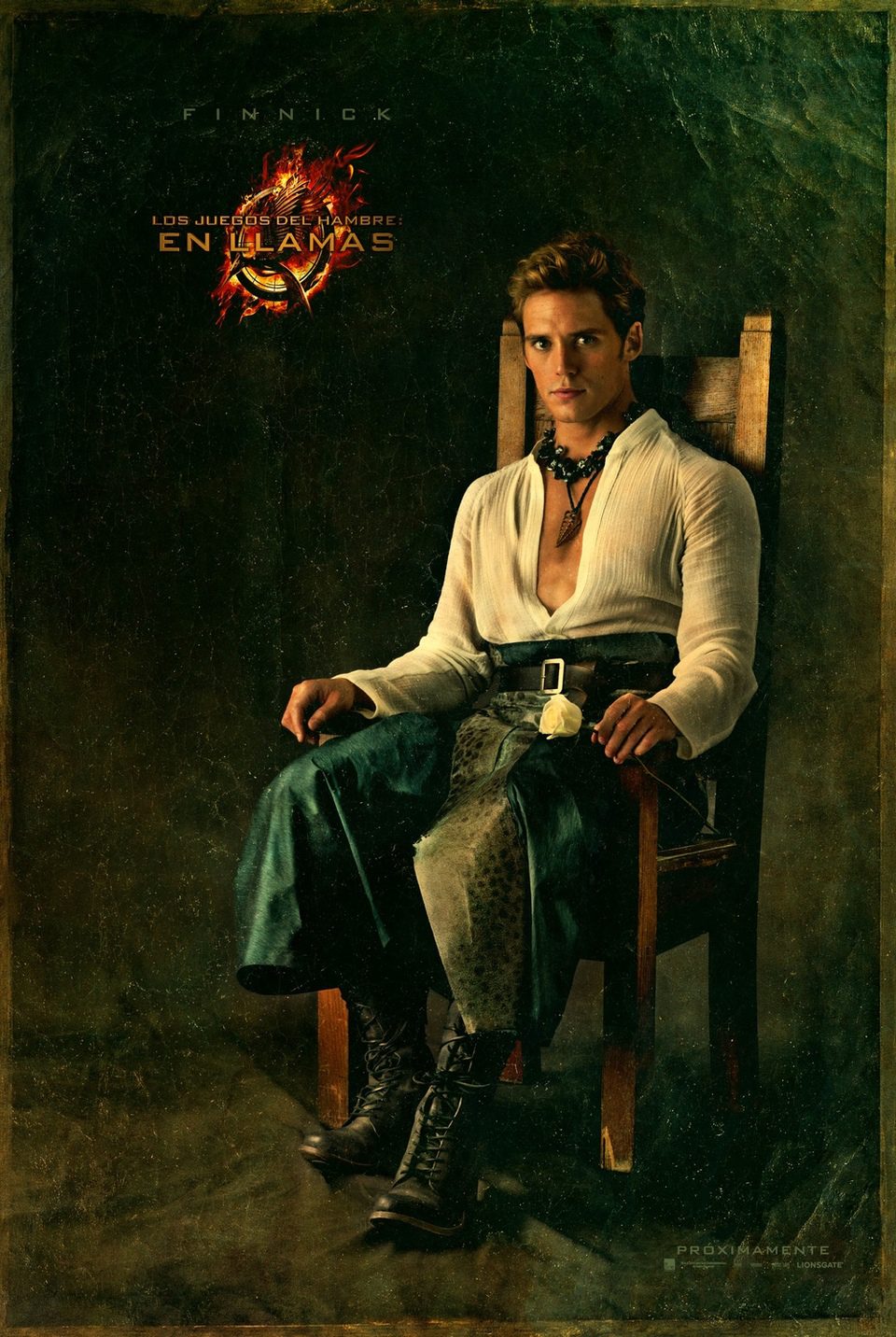 Retrato de Finnick Odair en 'Los Juegos del Hambre: En llamas'