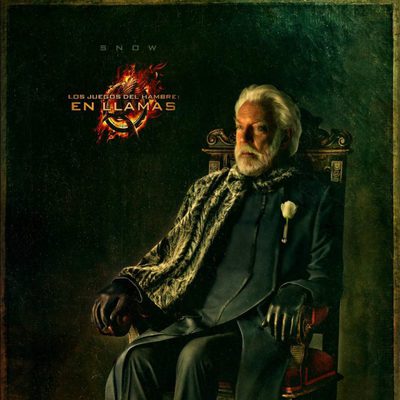 Retrato del Presidente Snow en 'Los Juegos del Hambre: En llamas'