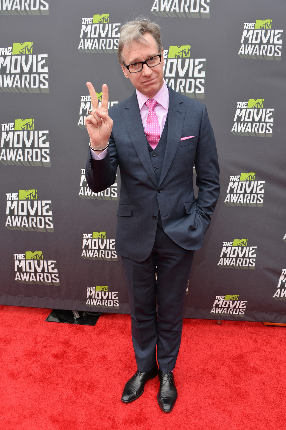 Paul Feig en la alfombra roja de la entrega de los MTV Movie Awards 2013