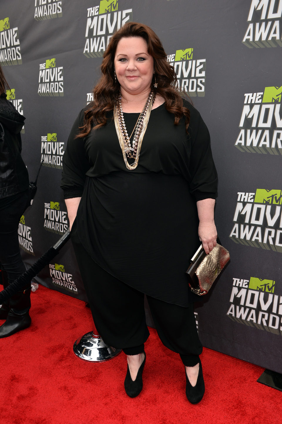 Melissa McCarthy en la alfombra roja de la entrega de los MTV Movie Awards 2013