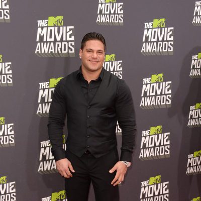 Ronnie Ortiz-Magro en la alfombra roja de la entrega de los MTV Movie Awards 2013