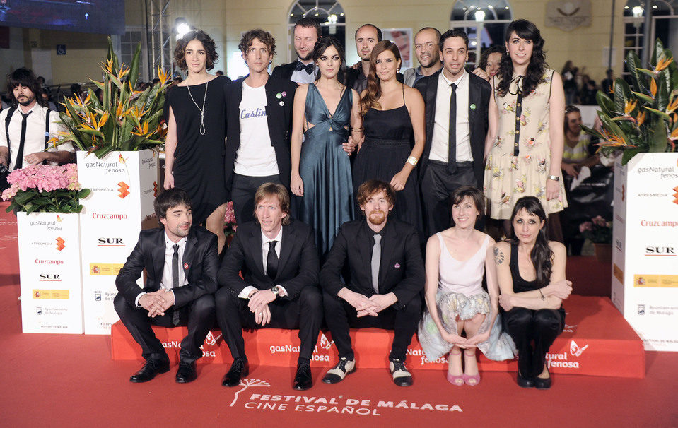 Segunda foto de grupo en el 16 Festival de Cine de Málaga 2013