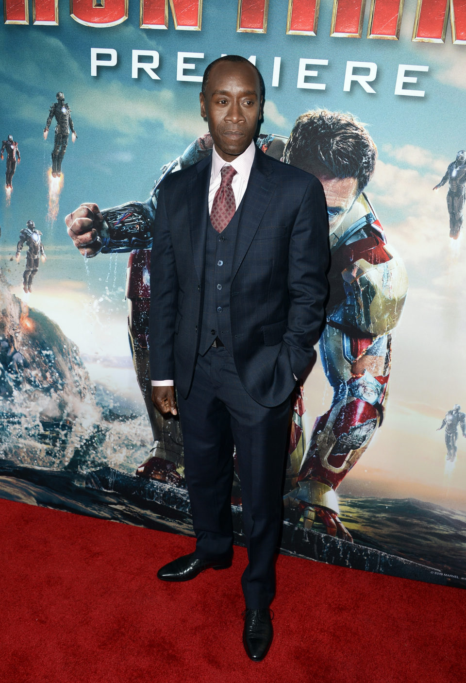 Don Cheadle en el estreno mundial de 'Iron Man 3' en Los Ángeles