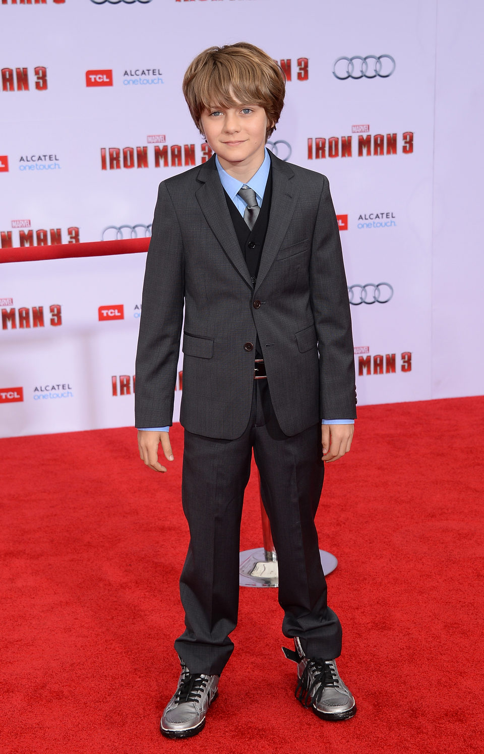 Ty Simpkins en el estreno mundial de 'Iron Man 3' en Los Ángeles