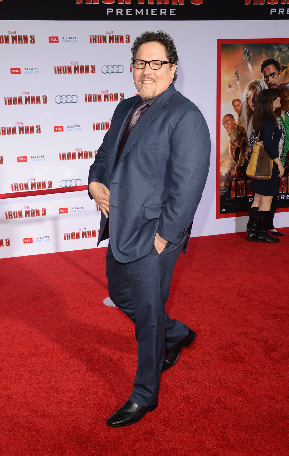 Jon Favreau en el estreno mundial de 'Iron Man 3' en Los Ángeles