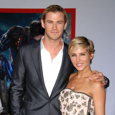 Elsa Pataky y Chris Hemsworth en el estreno de 'Iron Man 3' en Los Ángeles