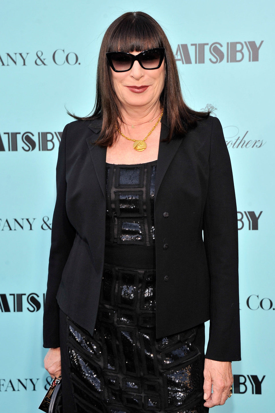 Anjelica Huston en el estreno mundial de 'El gran Gatsby' en Nueva York