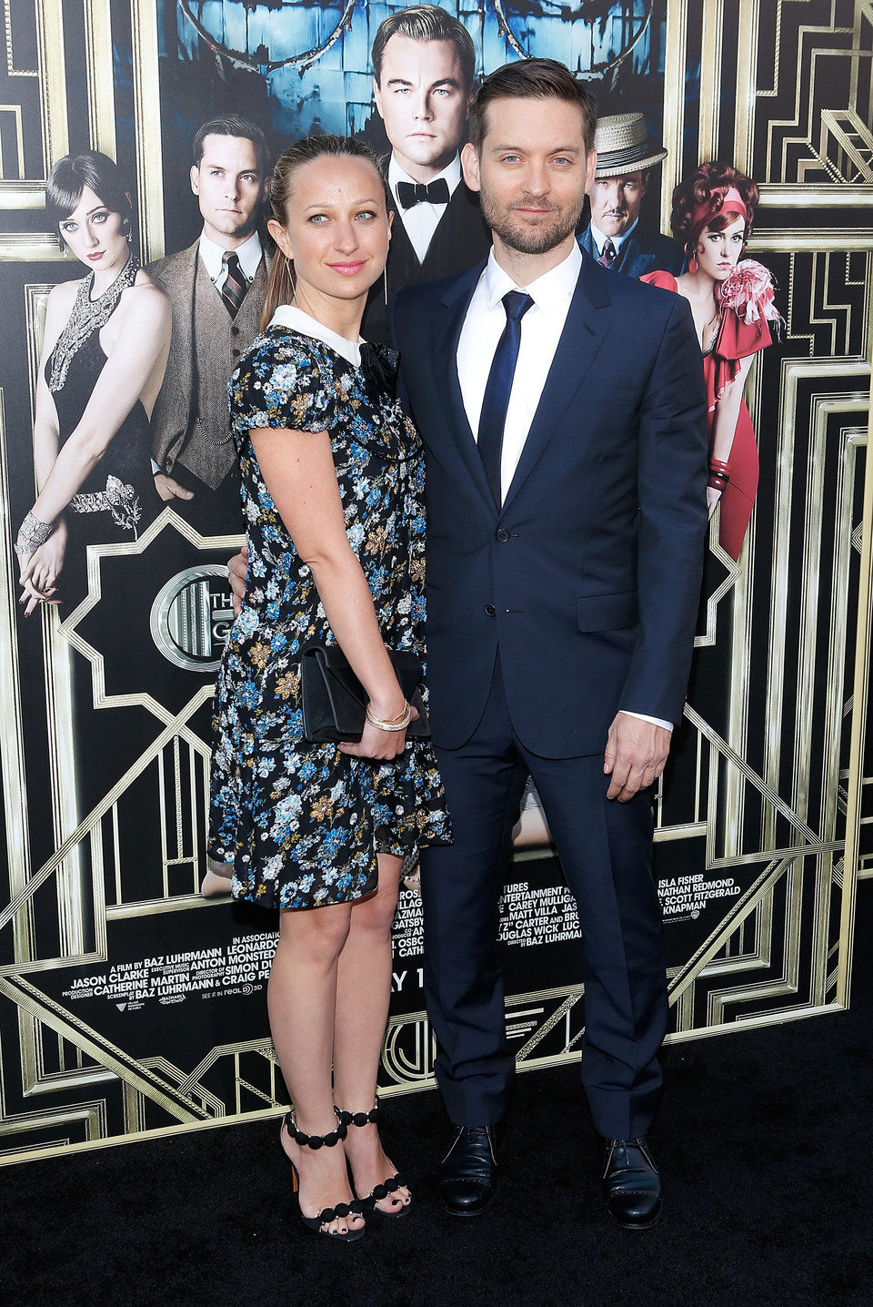 Tobey Maguire y su esposa en el estreno mundial de 'El gran Gatsby' en Nueva York