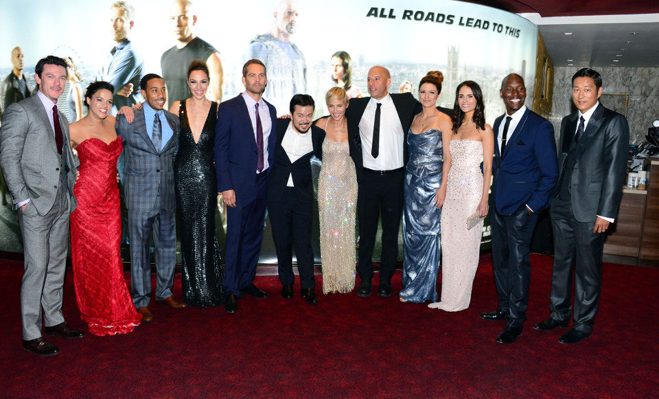 Michelle Rodriguez, Justin Lin, Elsa Pataky y el reparto de 'Fast & Furious 6' en Londres