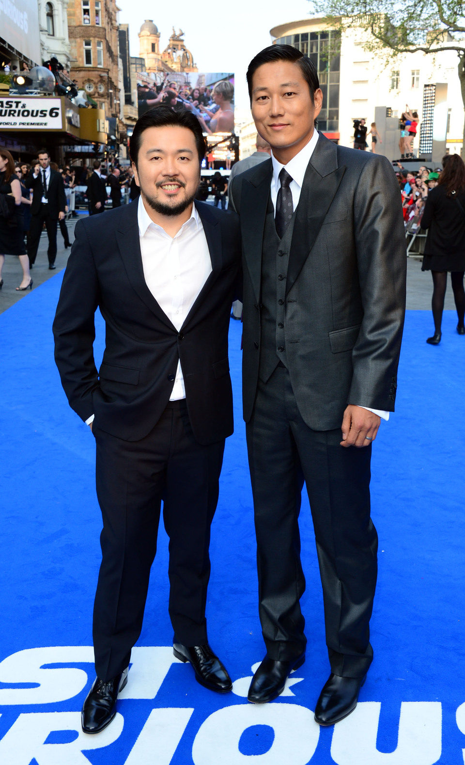 Justin Lin y Ssang Kang en la premiere mundial de 'Fast & Furious 6' en Londres