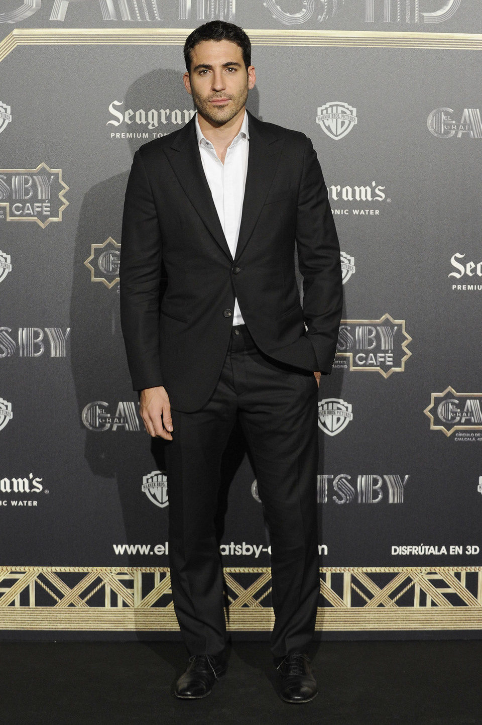 Miguel Ángel Silvestre en el estreno en Madrid de 'El gran Gatsby'