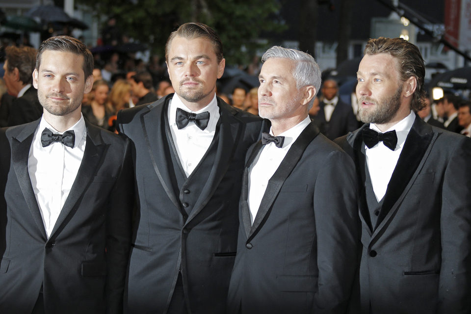 Tobey Maguire, Leonardo DiCaprio, Baz Luhrmann y Joel Edgerton en la fiesta inaugural del Festival de Cannes 2013