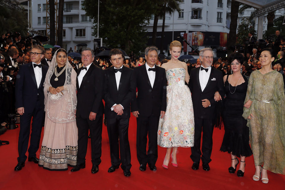 Miembros del jurado en la fiesta inaugural del Festival de Cannes 2013