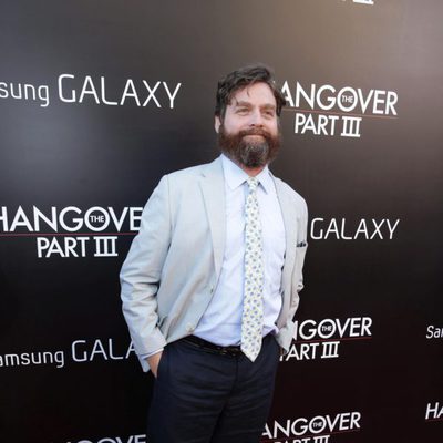 Zach Galifianakis en la premiere de 'R3sacón' en Los Ángeles