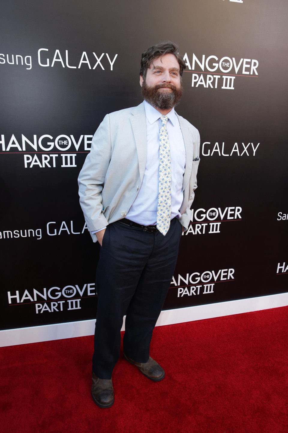 Zach Galifianakis en la premiere de 'R3sacón' en Los Ángeles