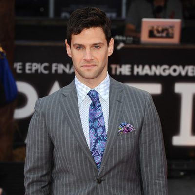 Justin Bartha en la premiere de 'R3sacón' en Londres